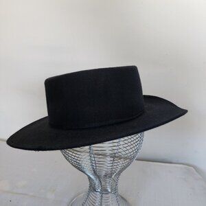 Pigalle 7x Black Felt Cowboy Hat One Size